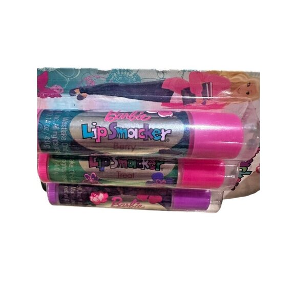 Vintage Bonne Bell #251 3pc Set Barbie Lip Smacker Balm Lipgloss Bubble Font - Picture 6 of 8